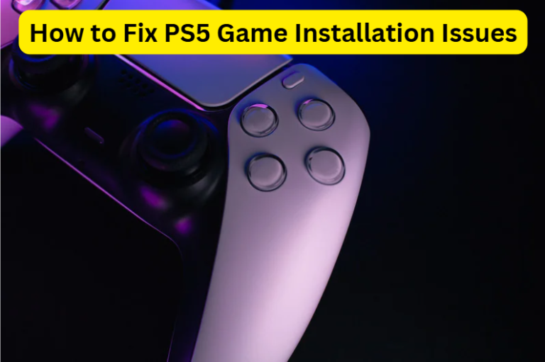 How to Fix PS5 Game Installation Issues